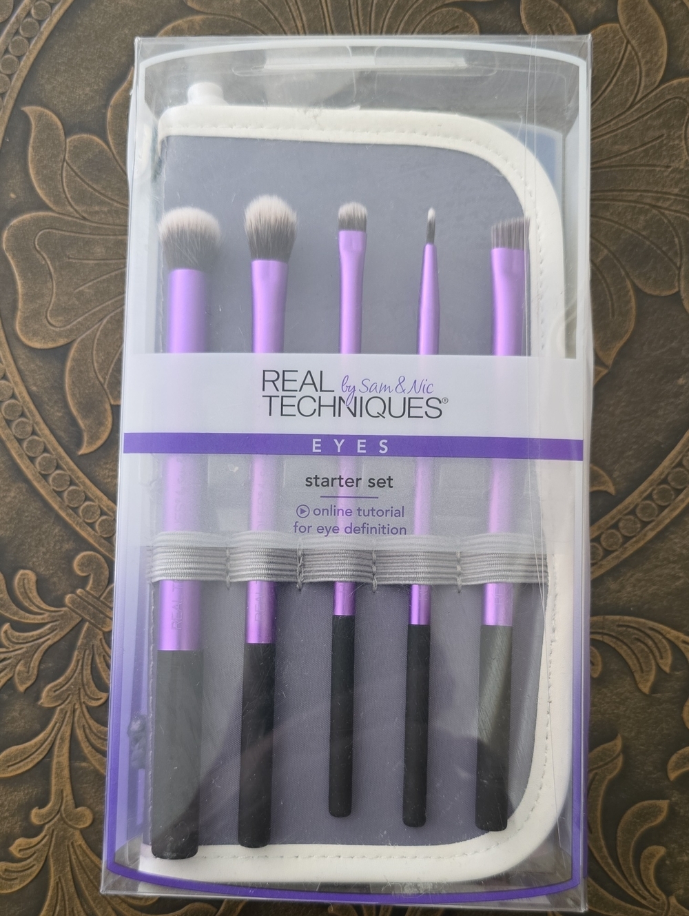 Real Techniques Eyes Starter Brush Set - Metallic Purple Handles